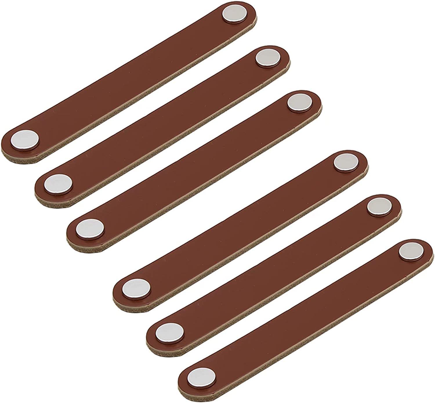 Lqzaxsrdr Onecolor Leather Handles, Leather Wardrobe Cabinet Pulls Multicolor Multiple Sizes(,Hold Distance:128mm)
