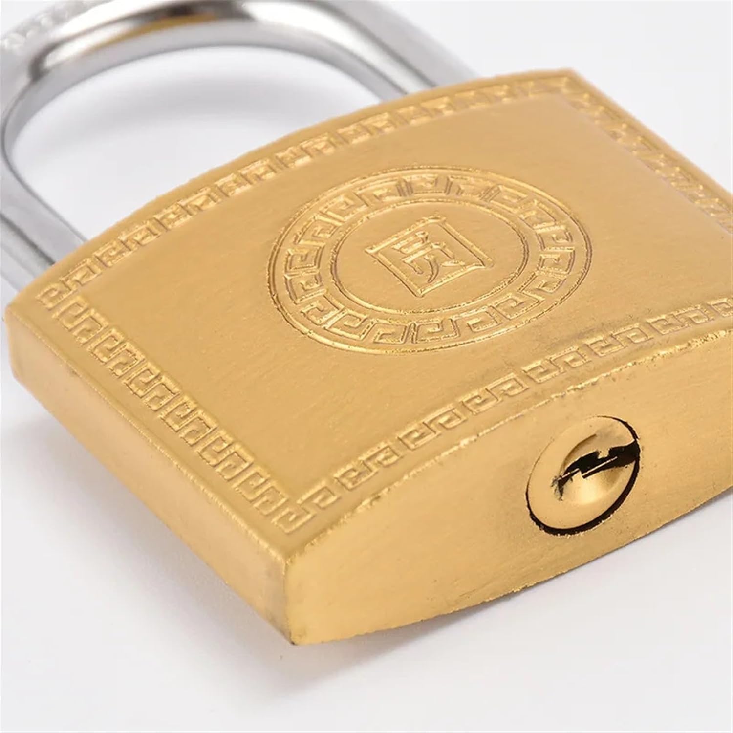 Copper Padlock Pure Copper Small Locks for Luggage Case Locker Home Improvement Hardware 20mm 25mm 32mm 38mm 50mm Include 3Keys(Single Opening 38MM)