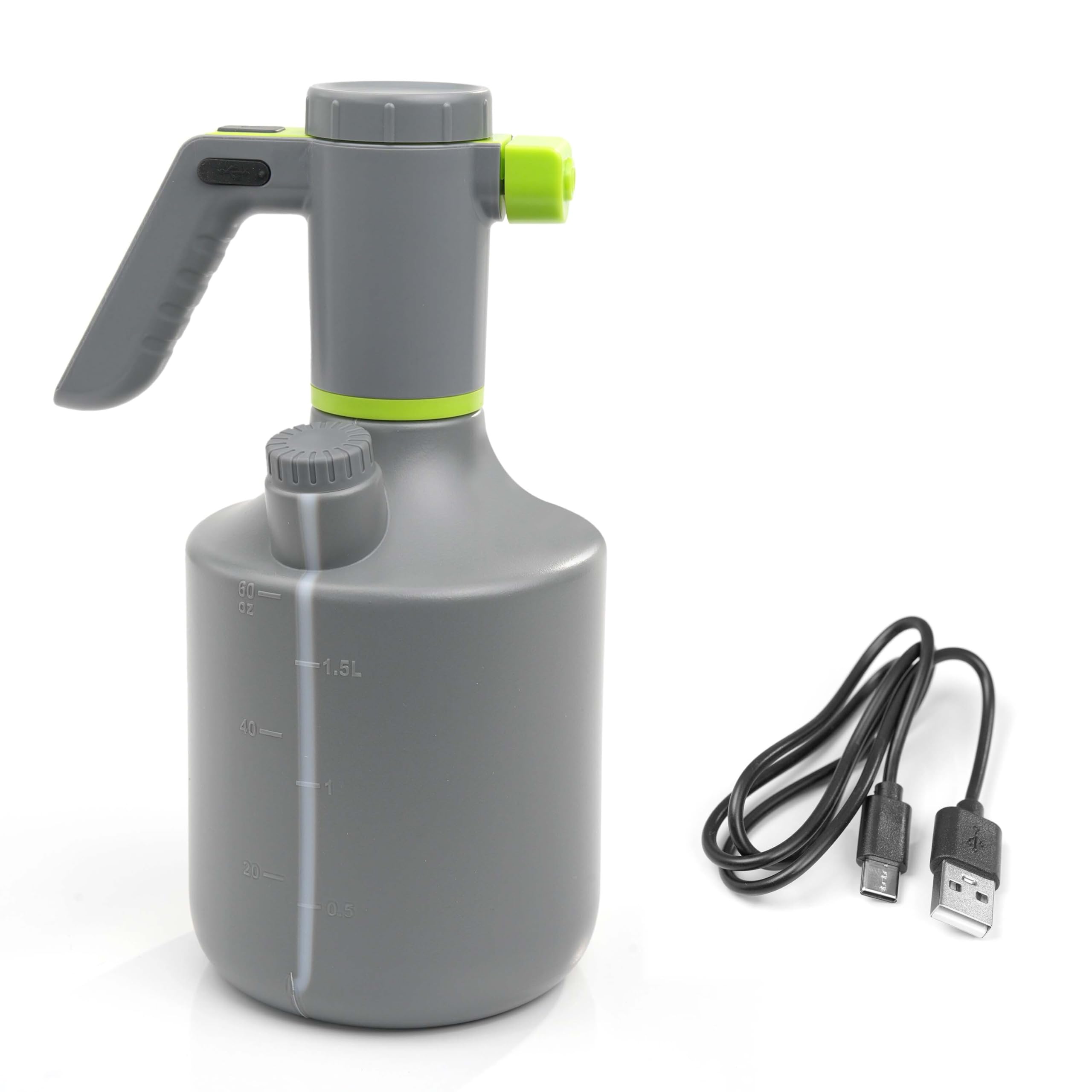 Crystals Electric Spray Bottle – Rechargeable Plant Mister for Indoor & Outdoor Use, Battery-Powered Automatic Sprayer with Adjustable Nozzle for Gardening, Fertilizing & Cleaning (2L Sprayer Bottle)