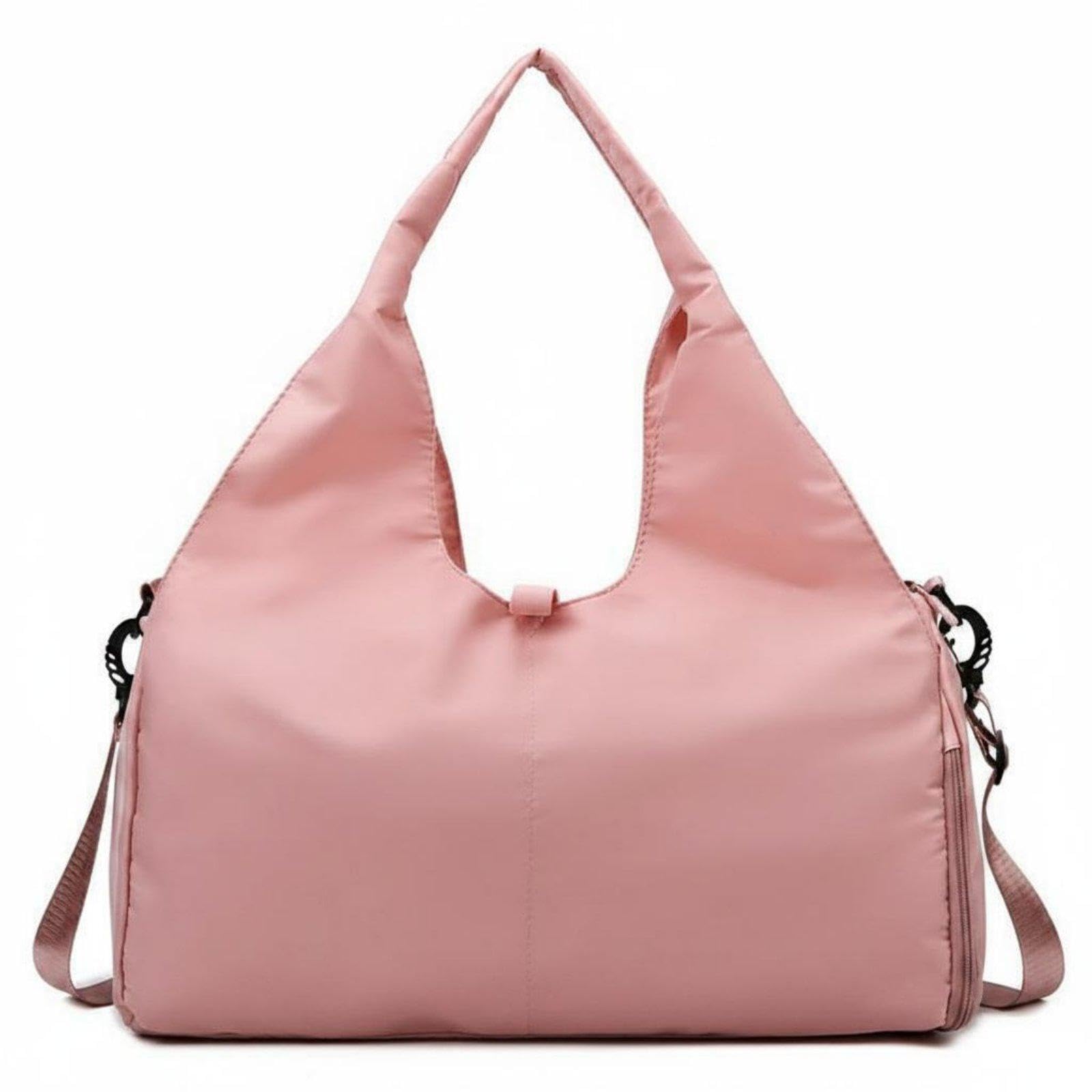 Waterproof and Breathable Workout Bag Waterproof Crossbody Workout Duffel bagResistant Exercise Gear for Travel Pink-picture-28