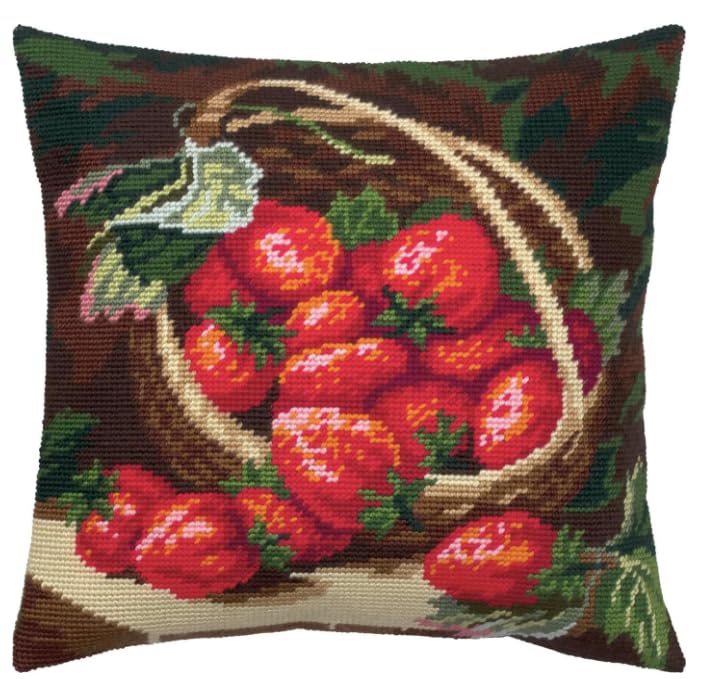 Kits de points de croix estampillés EUPLI avec toile de coussin robuste