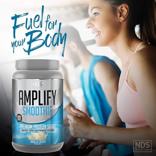 Miniatura 8 de AMPLIFY NDS Nutrition Smoothie - Batido de proteína de suero de leche en polvo con verduras y aminoácidos añadidos, desarrolla músculo magro, gana