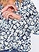 ANRABESS Women Button Down Shirts Long Sleeve Boho Floral V Neck Tops Dressy Casual Blouse 2025 Fall Vacation Travel Outfits Floral White M