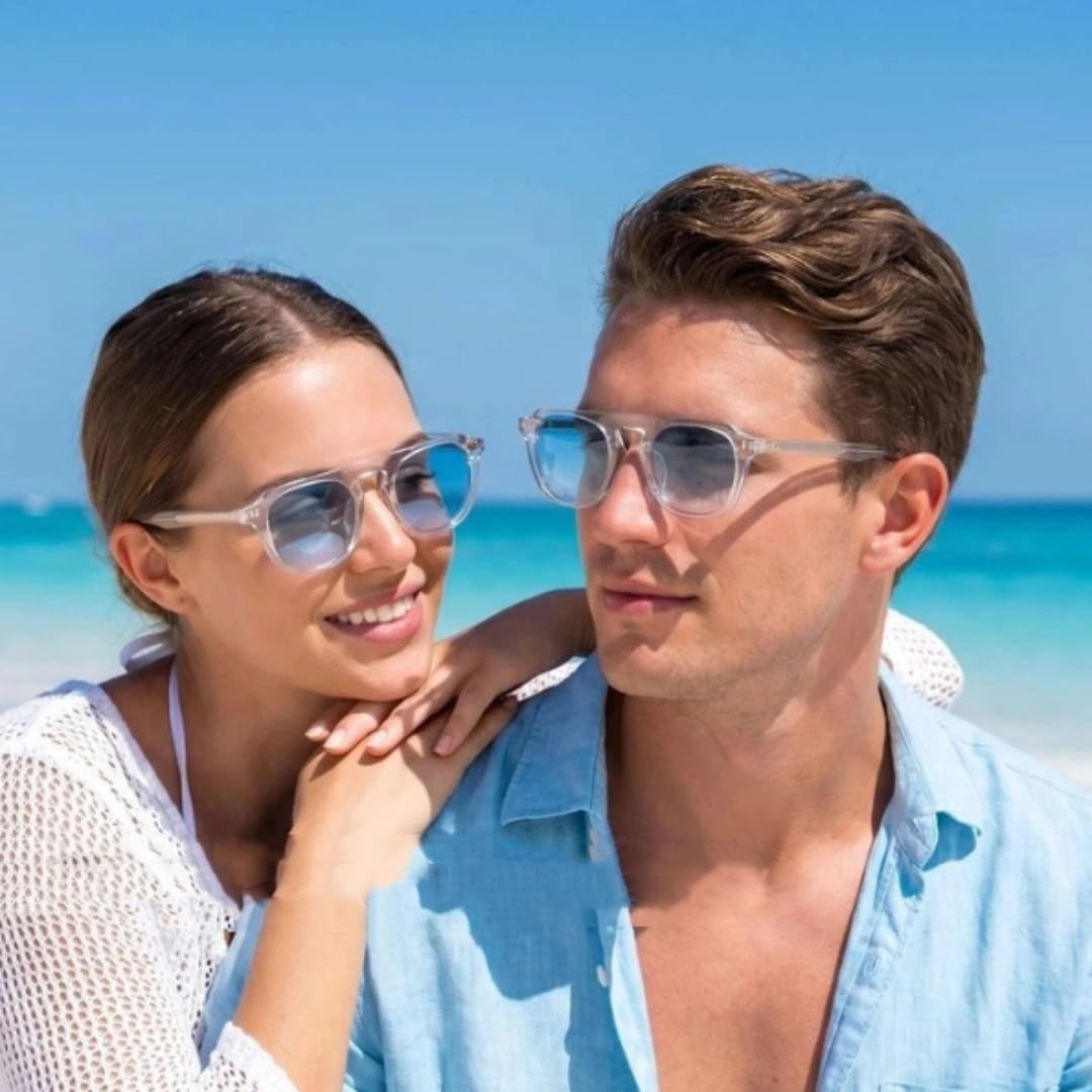 Gafas de sol retro clásicas con protección UV400. Material de acetato lujoso y a la moda.