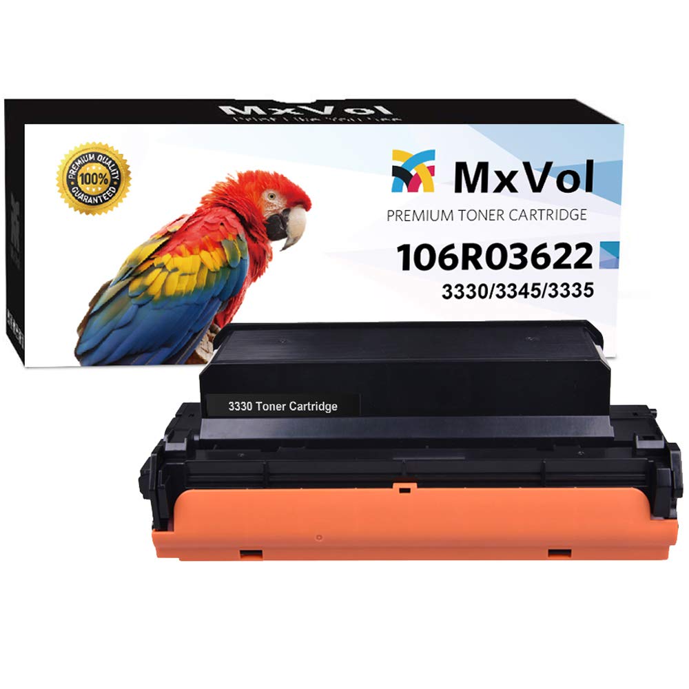 MxVol Compatible Xerox Phaser 3330 Toner Cartridge, 106R03622 High Yield Black 8,500 Pages use for Xerox Phaser 3330, WorkCentre 3345 3335 Printer (Black)