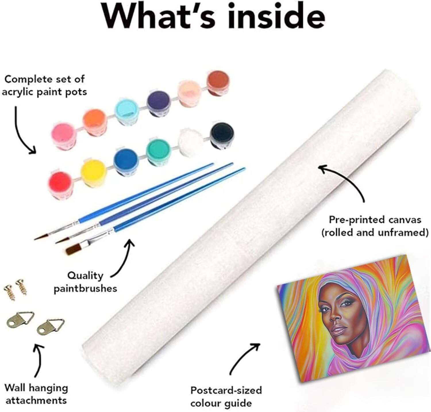 Abstrakcyjny Malowanie według numerów Afryka Malowanie według numerów Dzieci, DIY Kolorowanka Dorośli Początkujący Kolor by Number Zestaw Malowanie pędzlami Pigment Akrylowy do dekoracji domu