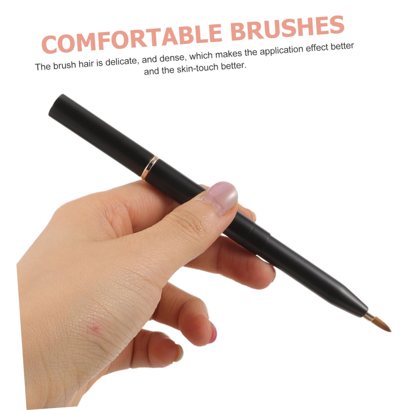 HAPINARY Makeup Tools Kit Lip Brush Lipstick Applicator and Concealer Brush Double-ended Design Comfortable to Hold for Beginners