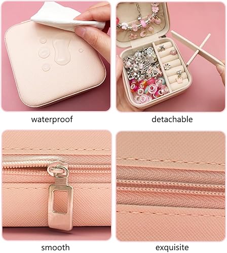 Miniatura 5 de BetterJonny Juego de 66 pulseras de dijes, kit de fabricación de joyas de cristal, abalorios con cuentas para niñas, con caja de joyería y bolsa de