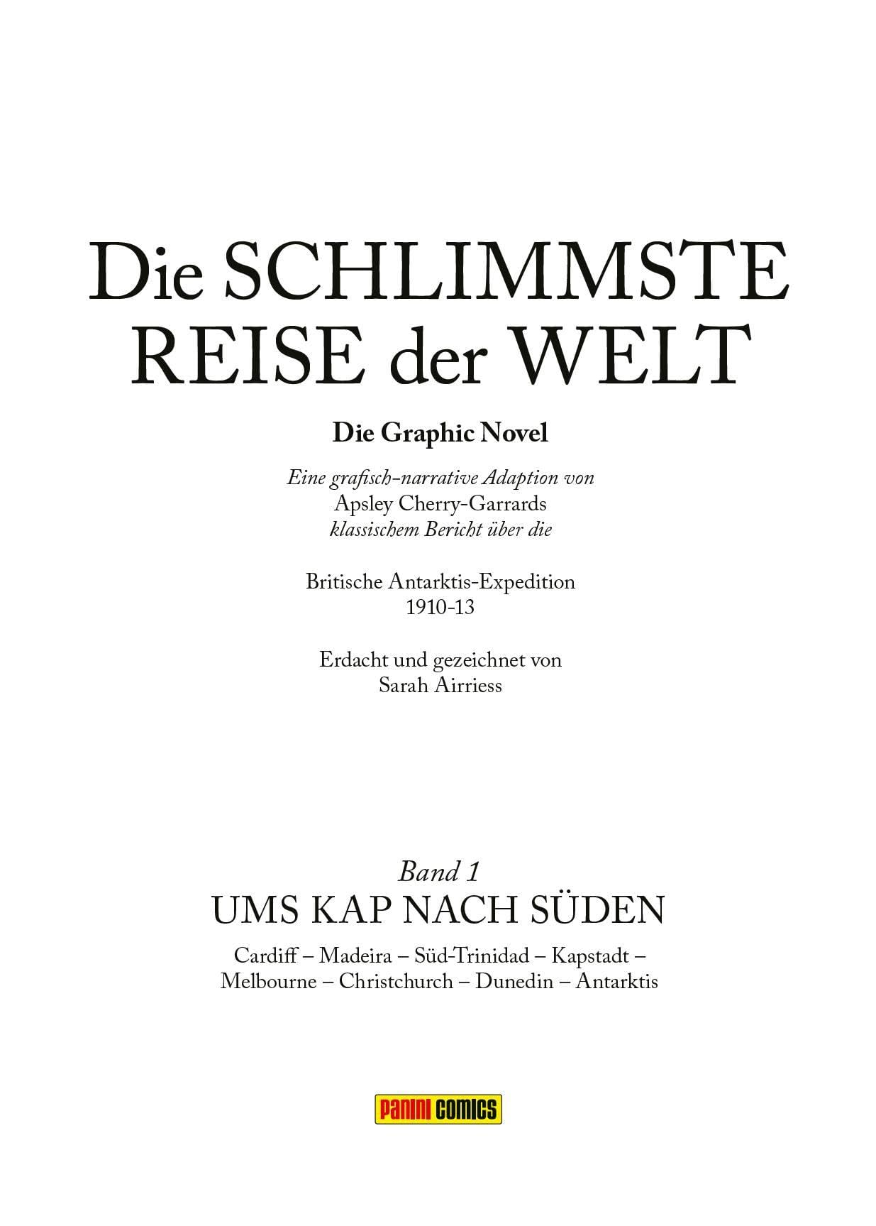 Die schlimmste Reise der Welt - Die Graphic Novel: Bd. 1: Ums Kap nach Süden