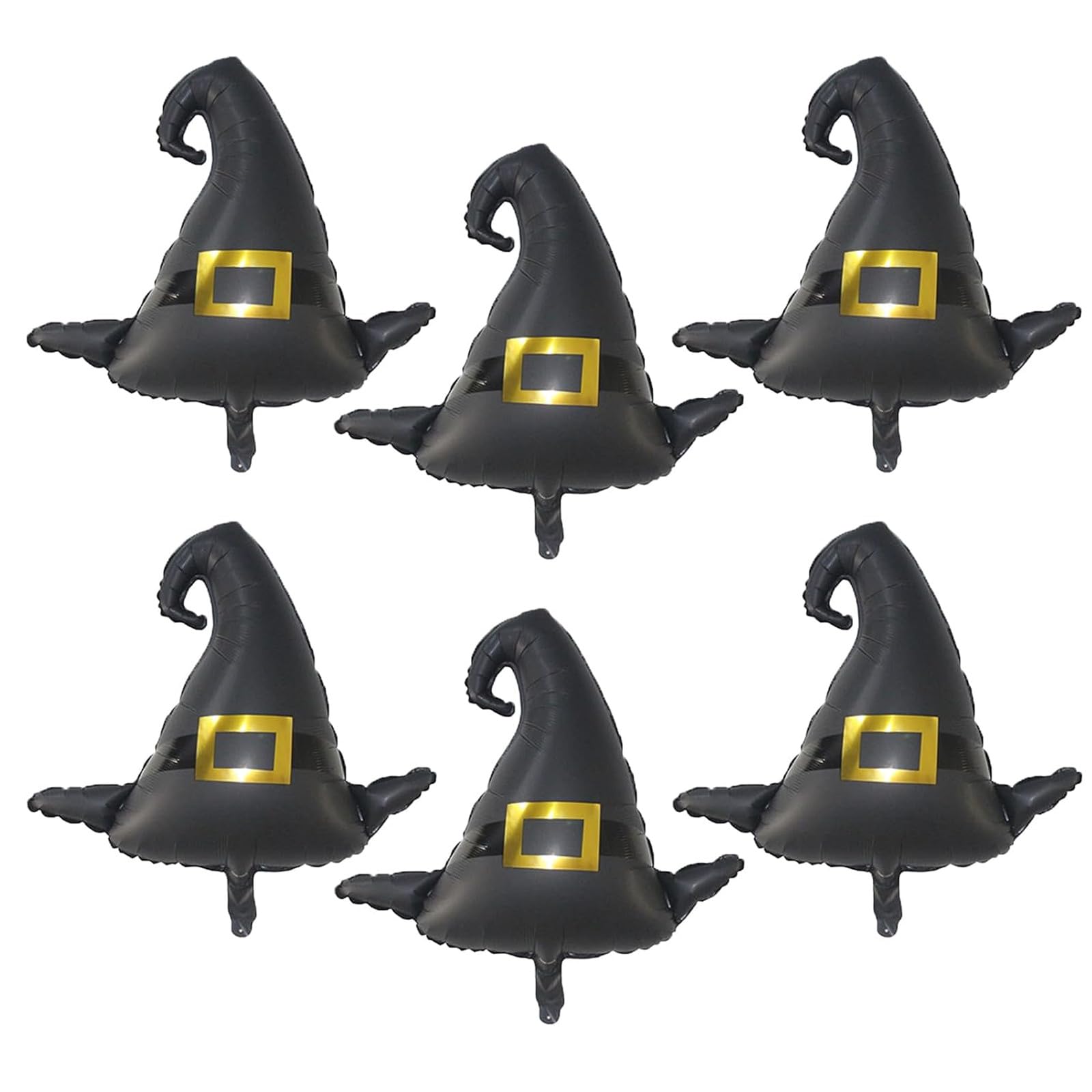 Witch Hat Jumbo Halloween Party Foil Balloons 6PCS Witch Themed Balloons for Halloween Birthday Party Props Decorations