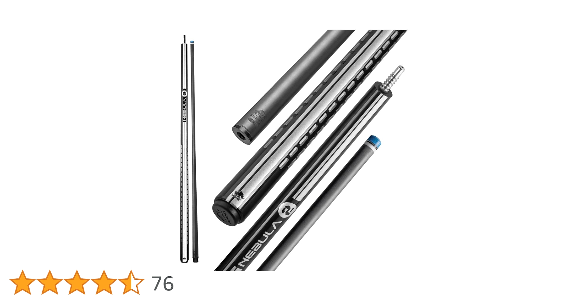 Amazon.co.jp: RHINO Nebula 2 プールキュー - プレミアムカーボン