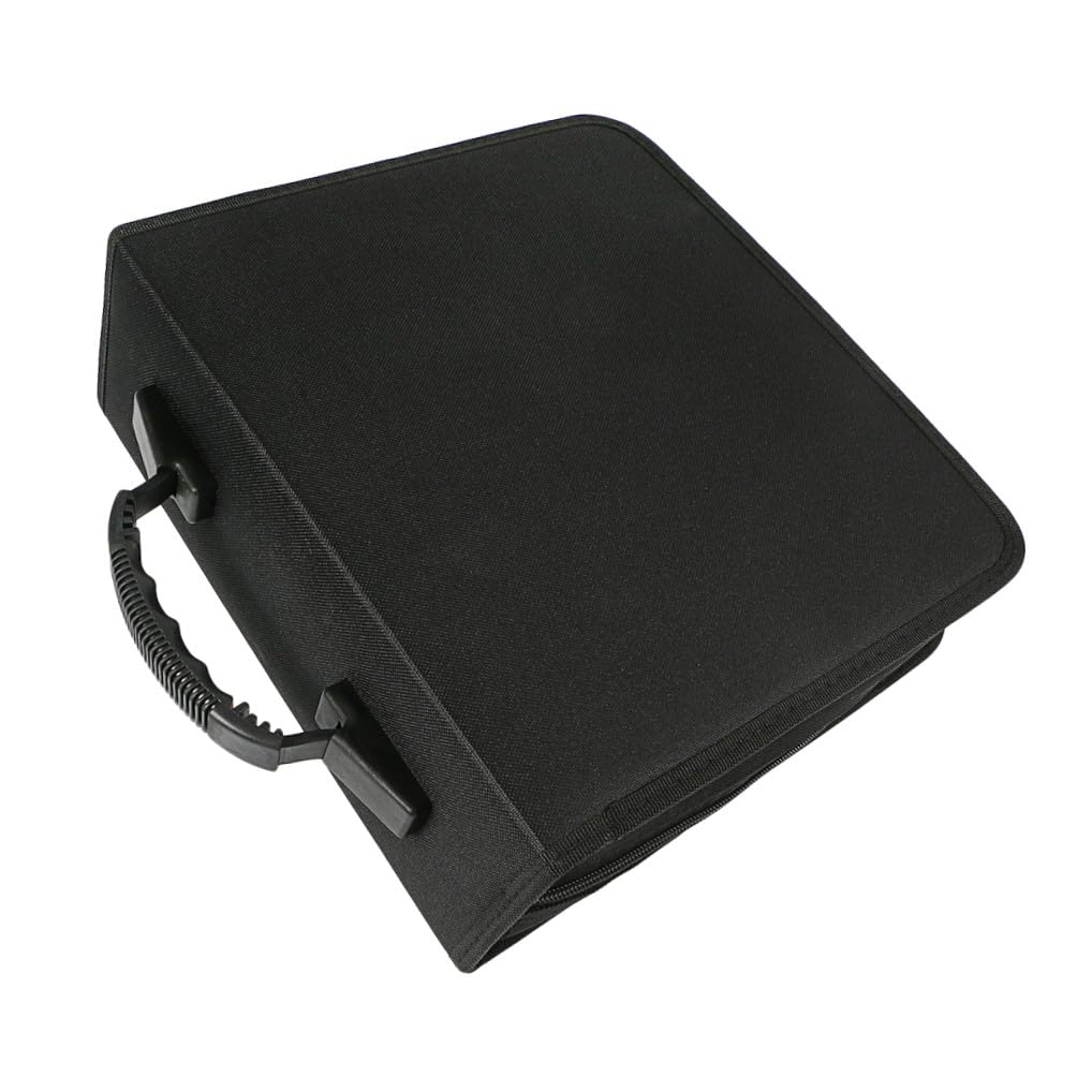 iplusmile Scatola CD Custodia Dvd Organizer da Dischi Porta Album Scatola Trasporto Archiviazione Dischi Design Cerniera