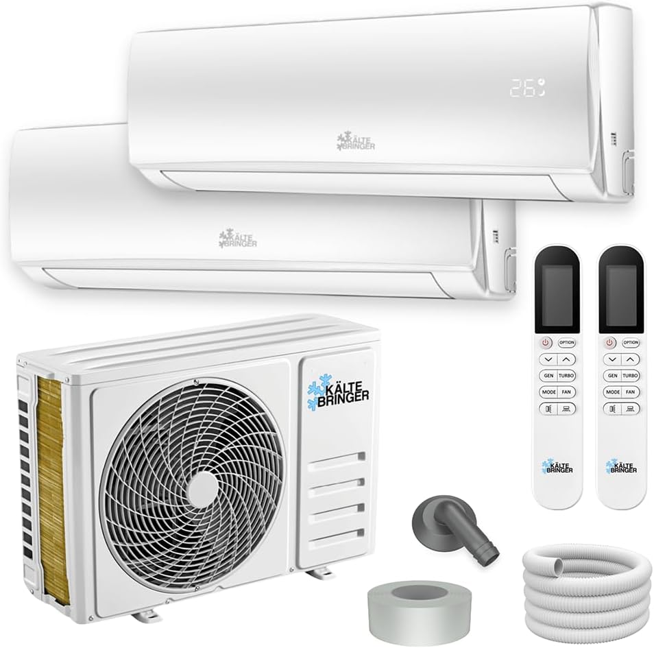 Kältebringer Multisplit Klimaanlage 2 Innengeräte 18000 BTU 5,2 kW Inverter Klimagerät mit