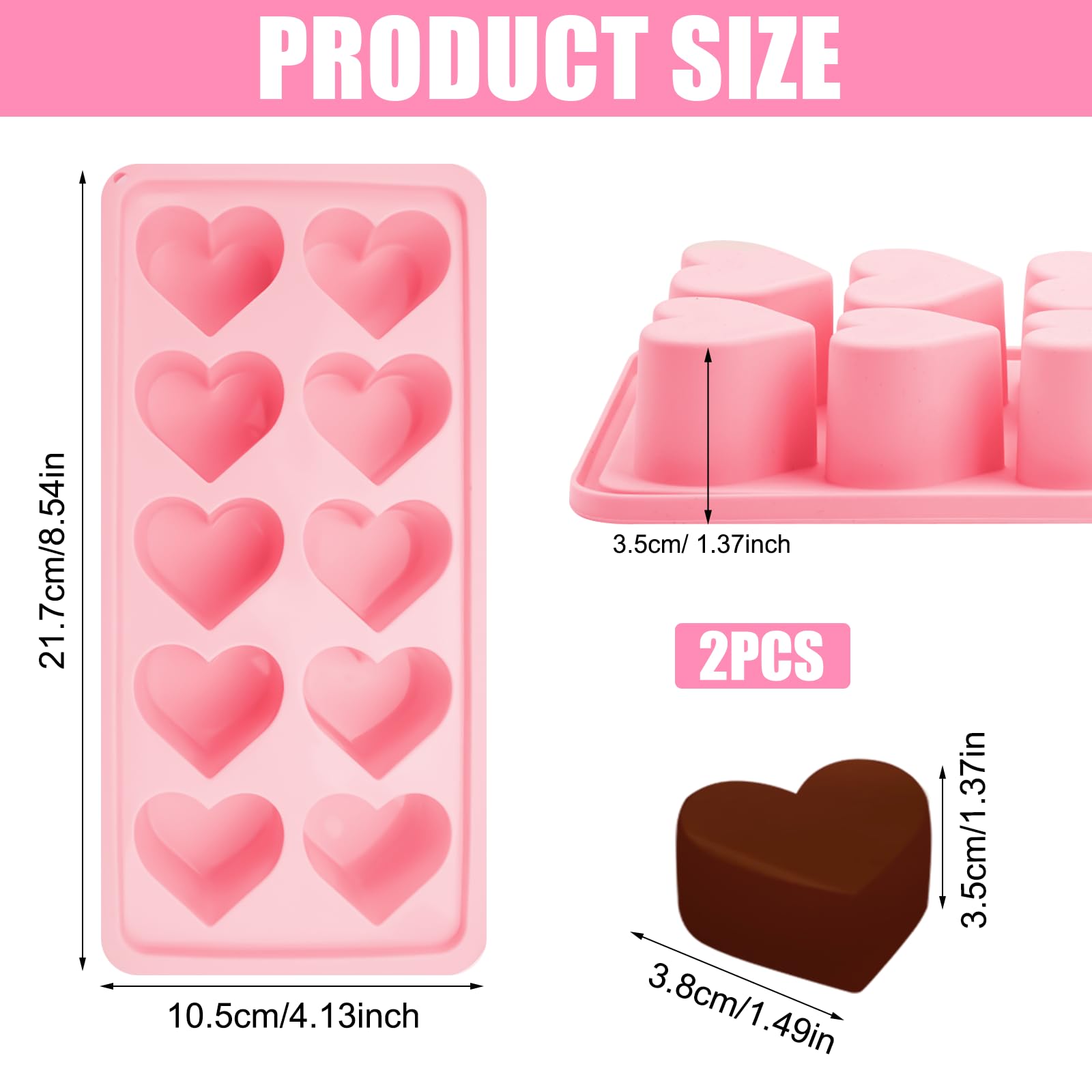 2 Pezzi Di Silicone Per Cubetti Di Ghiaccio Forma Per Cubetti Di