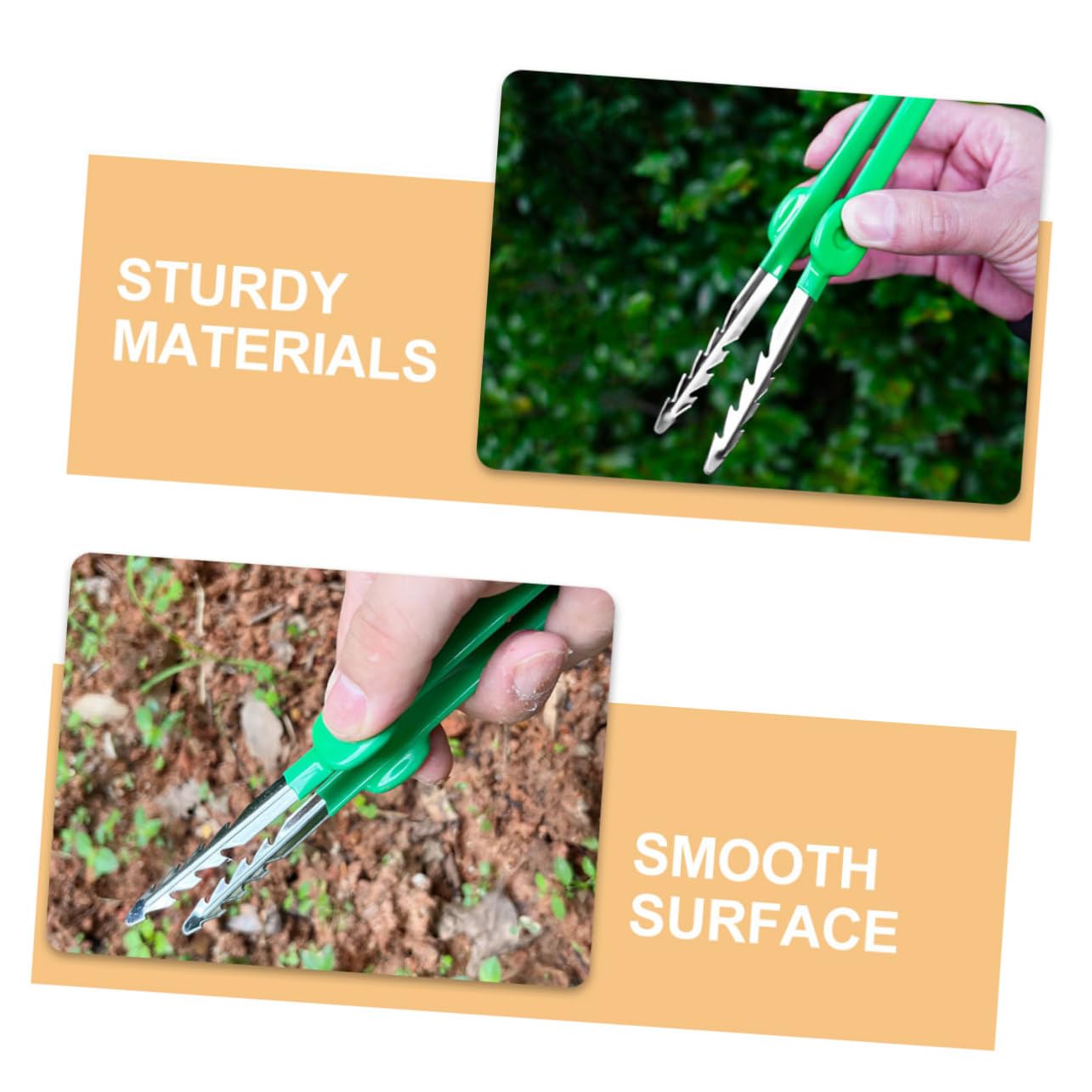 Balacoo 2pcs Gardening Tools Garden Tool Tweezers Plant Clips Natural Exploring Tool Portable Tweezer Household Tweezer Tool Tweezer for Household Sturdy Tweezer Stainless Steel Green