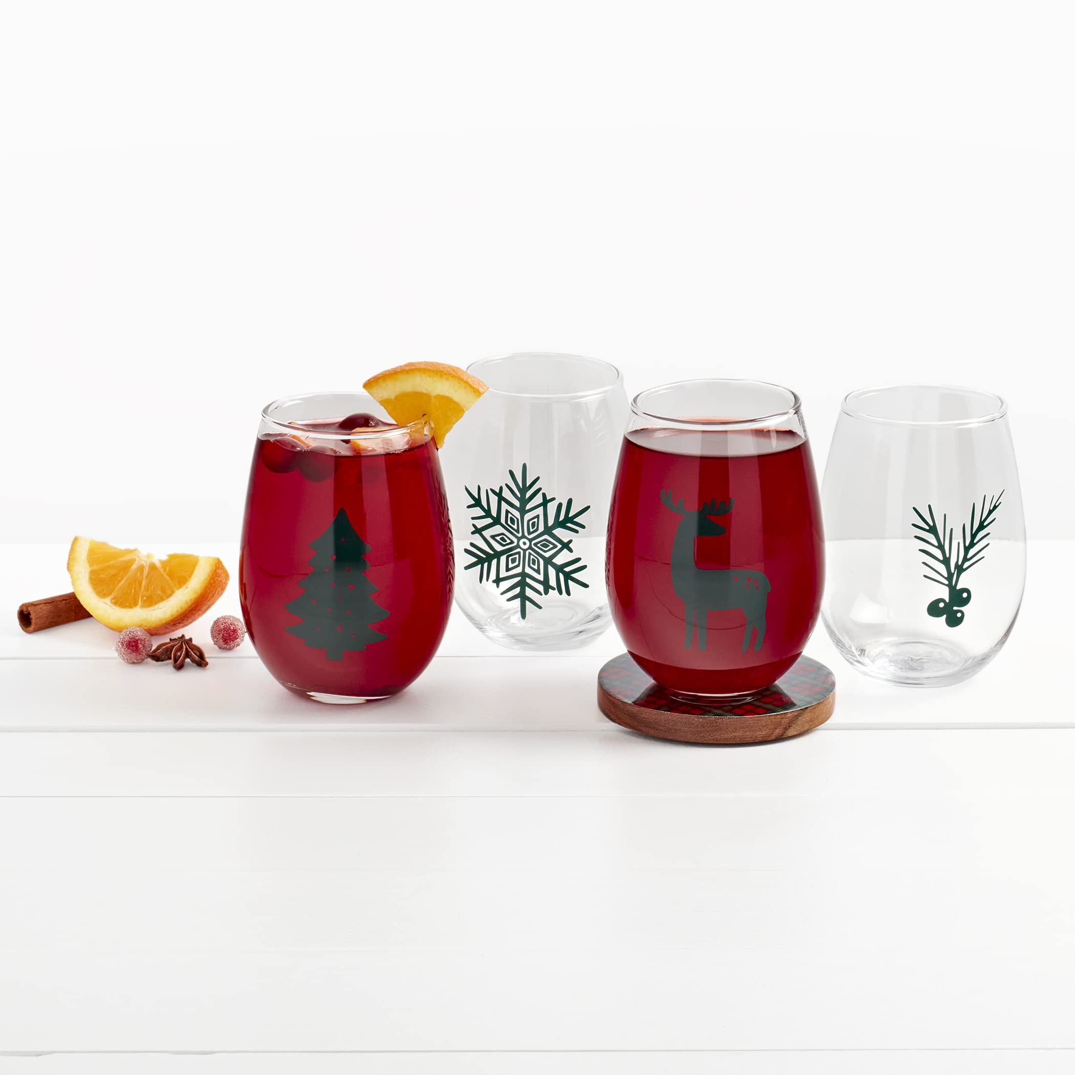 Tabletops Gallery Timeless Designs Since 1983SET OF 4 19oz STEMLESS WINE GLASSES