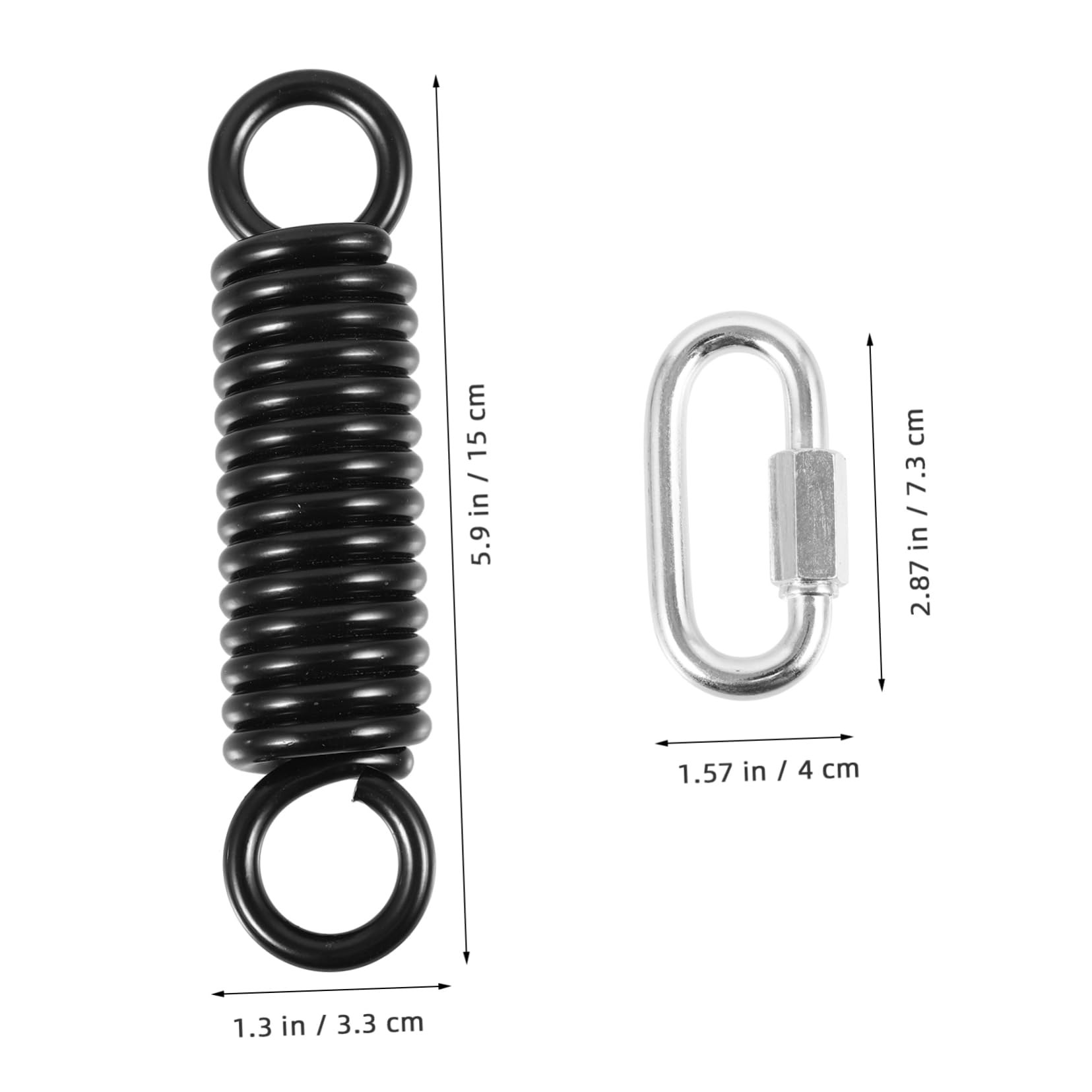 Resorte para Columpio De Metal Resistente Kit De Resorte para Colgar Hamacas para Porche para Jardín