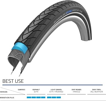 Schwalbe Marathon Plus Rigid Unisex Bicycle Tyre