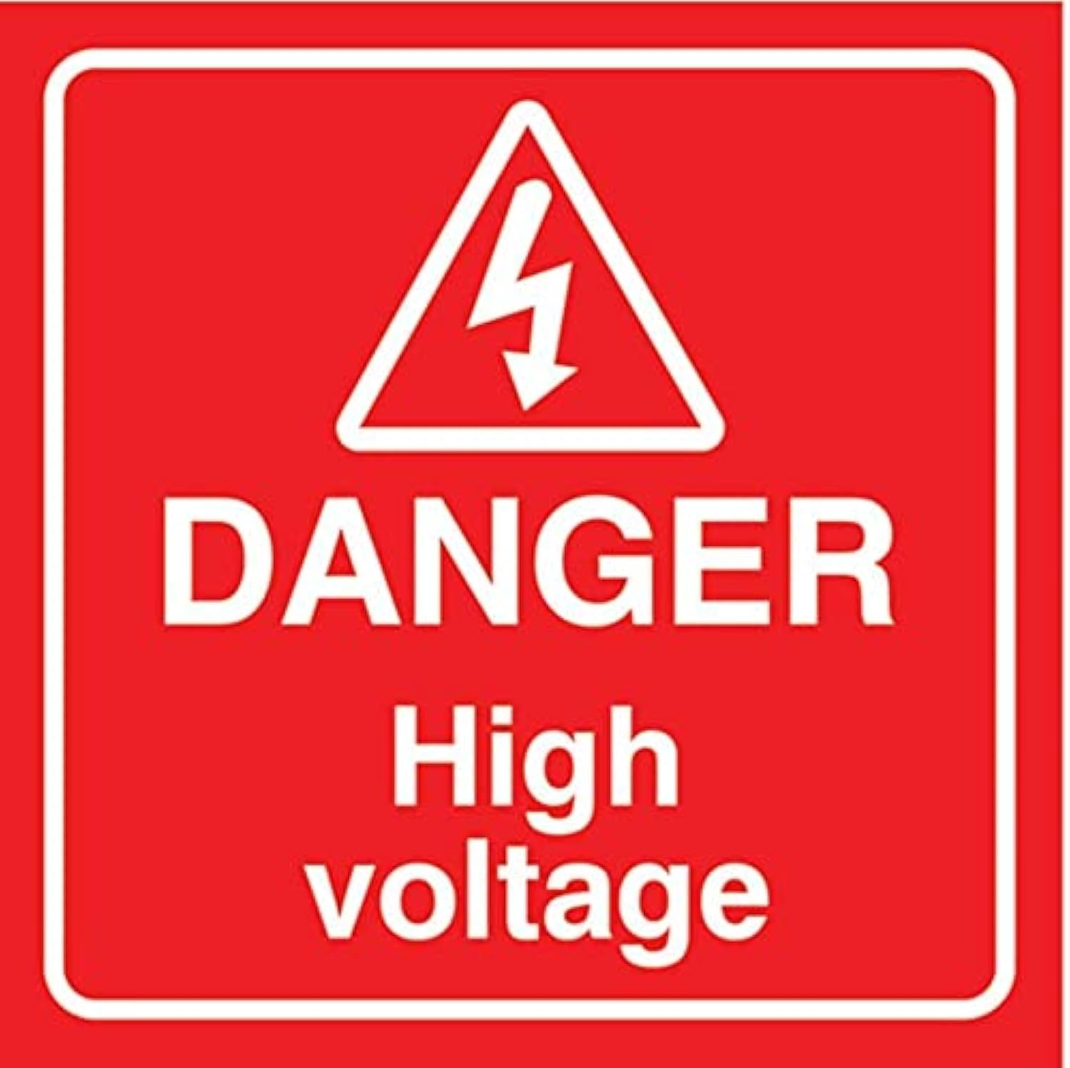 eSplanade Danger High Voltage Sign Decal Sticker - Easy to Mount Weather Resistant Long Lasting Ink Size (6" x 6") (B092DPHBT5) Amazon Price History, Amazon Price Tracker