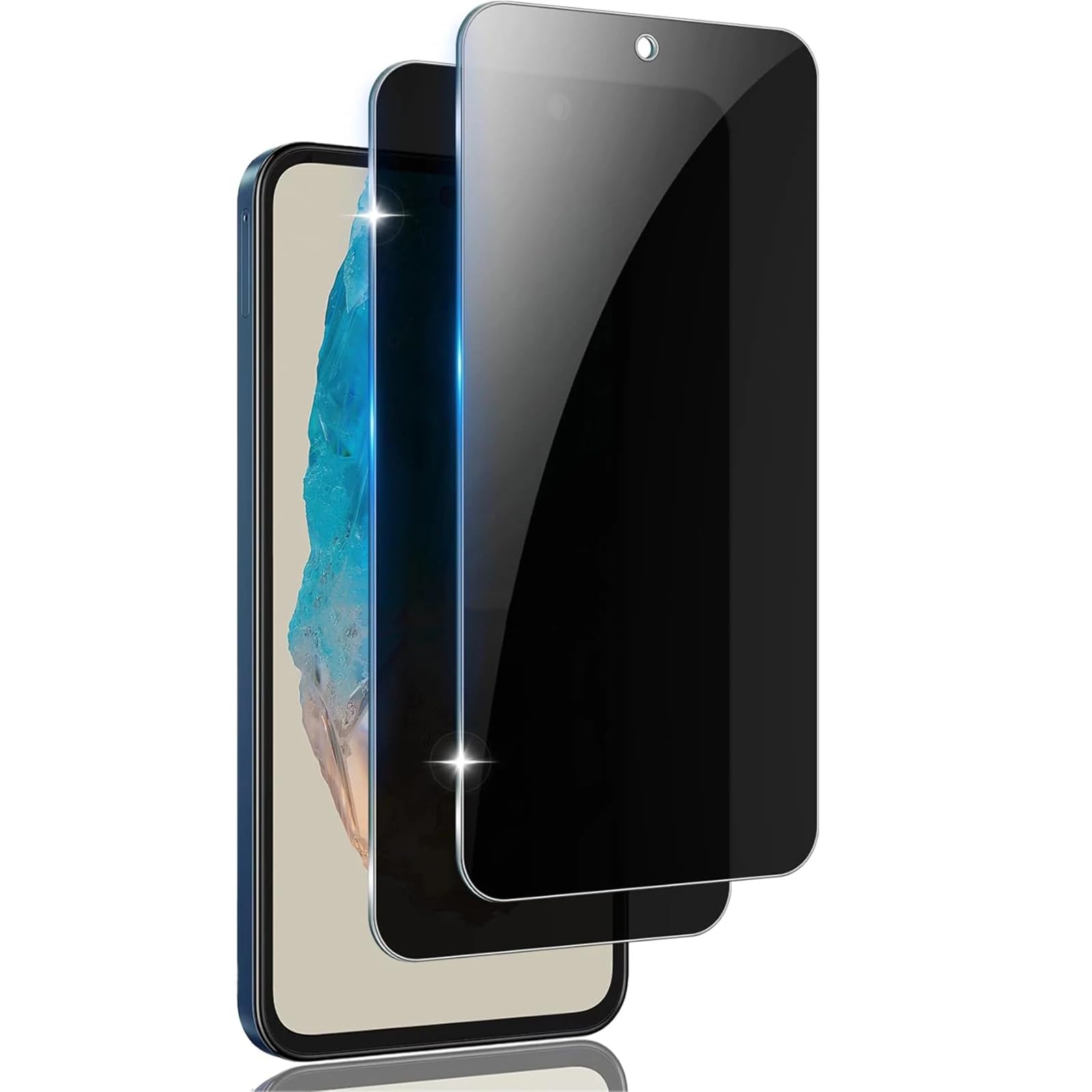DLMTVO For Oukitel C58, 2 Pcs Anti Spy Tempered Glass, For Oukitel C58 Pro, Protector Privacy Screen Film