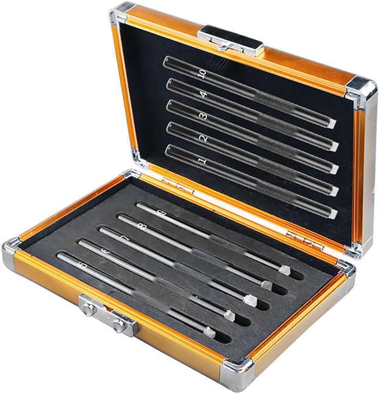 Mohs Hardness Test Kit, Mohs Hardness Picks 5-9 Scratch Tester, Portable Metal Hardness Tester Kit for Gem Jade Jewelry Rock and Mineral Testing