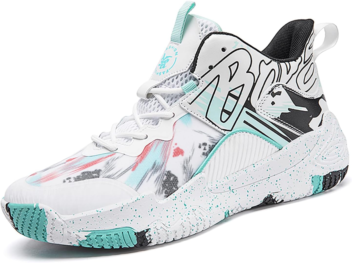 Women Men Basketball Shoes Fashion Running Sneakers Colorful Painting High Rebound Non-Slip Sport Shoes