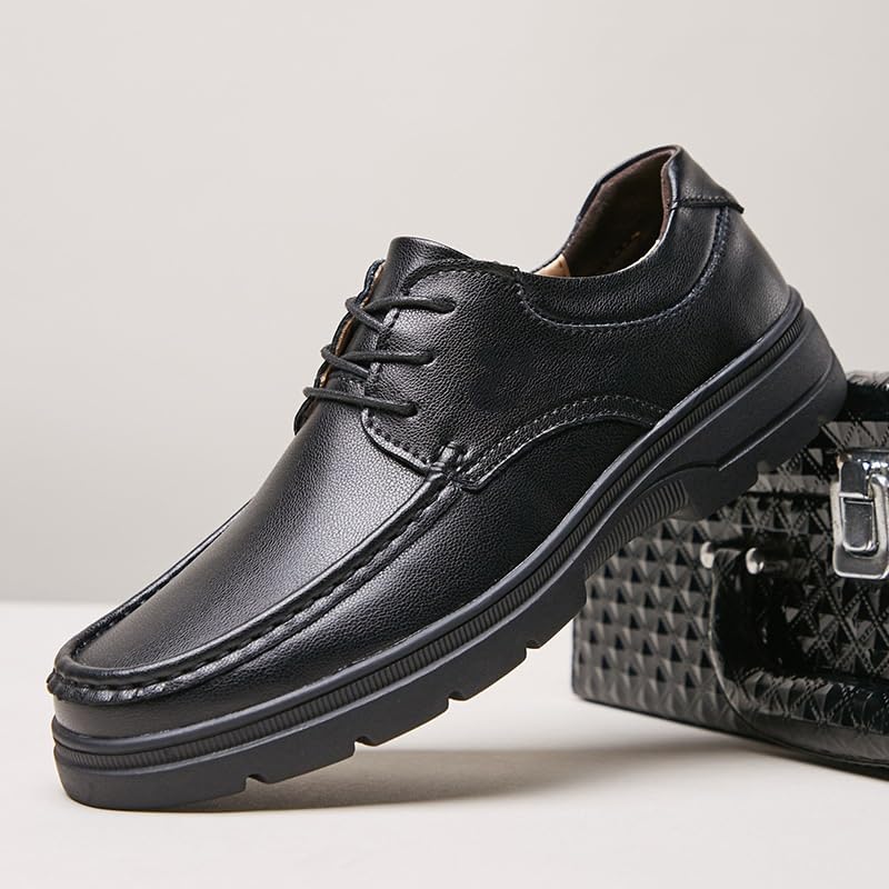 Men's Slip-on Loafers Low Top Rubber Shoes Thick Bottom Flat Heel Round Toe All-Match Casual Shoes for Men2