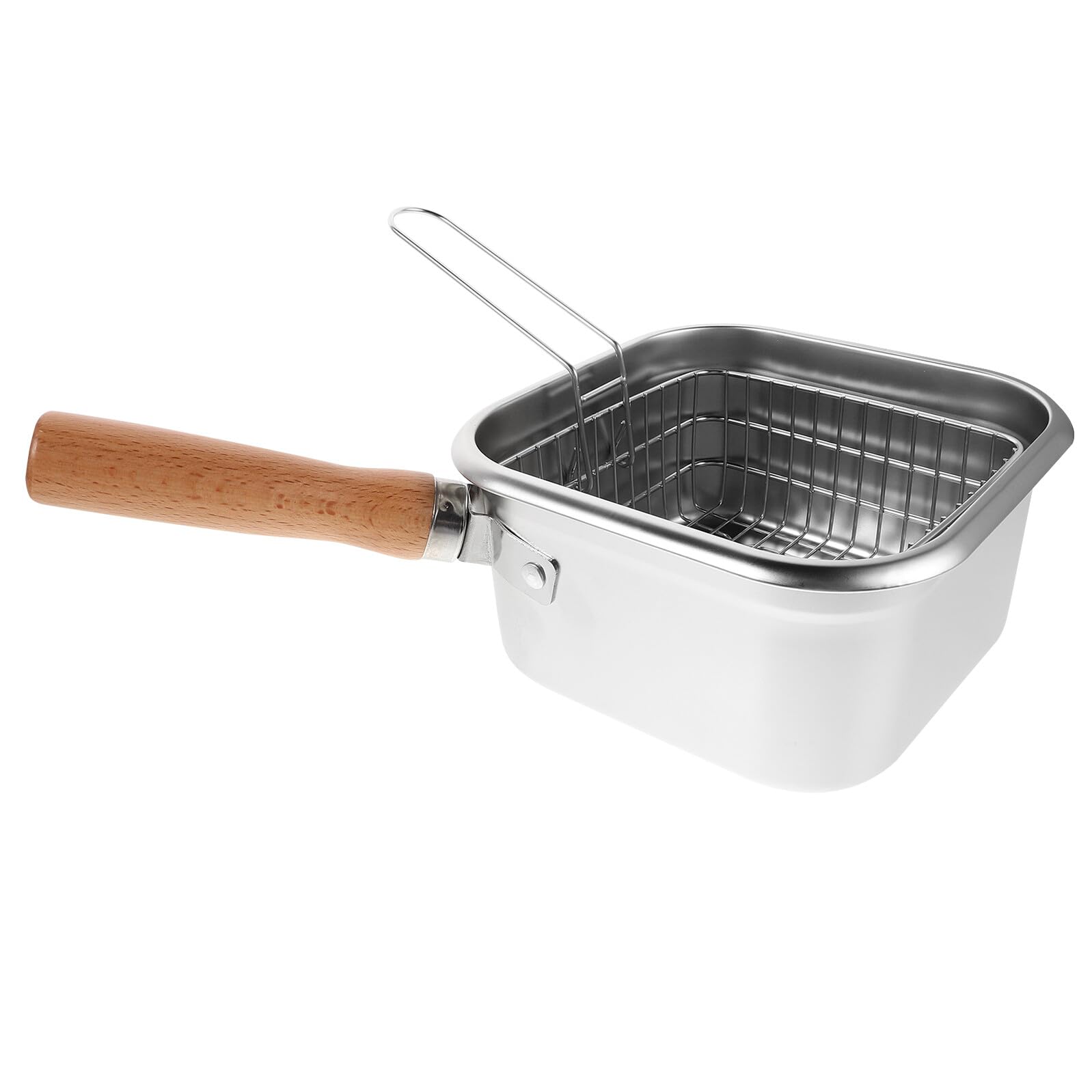 Panier à friture pour marmite SHINEOFI anti-éclaboussures en acier inoxydable