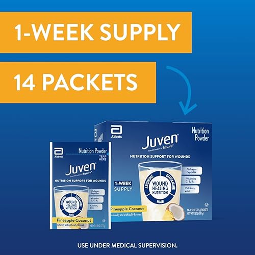 Vista 15 de Juven - Bebida nutricional terapéutica en polvo para curación de heridas, incluye proteína de colágeno