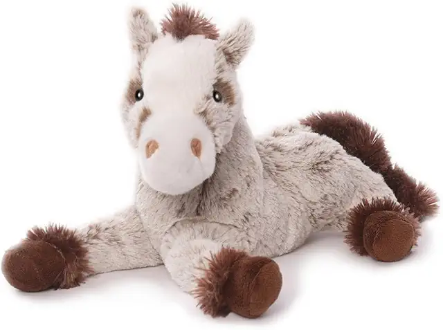 Cheval Doudou Harry Inware - Peluche Couché 30 cm - Couleurs Variées