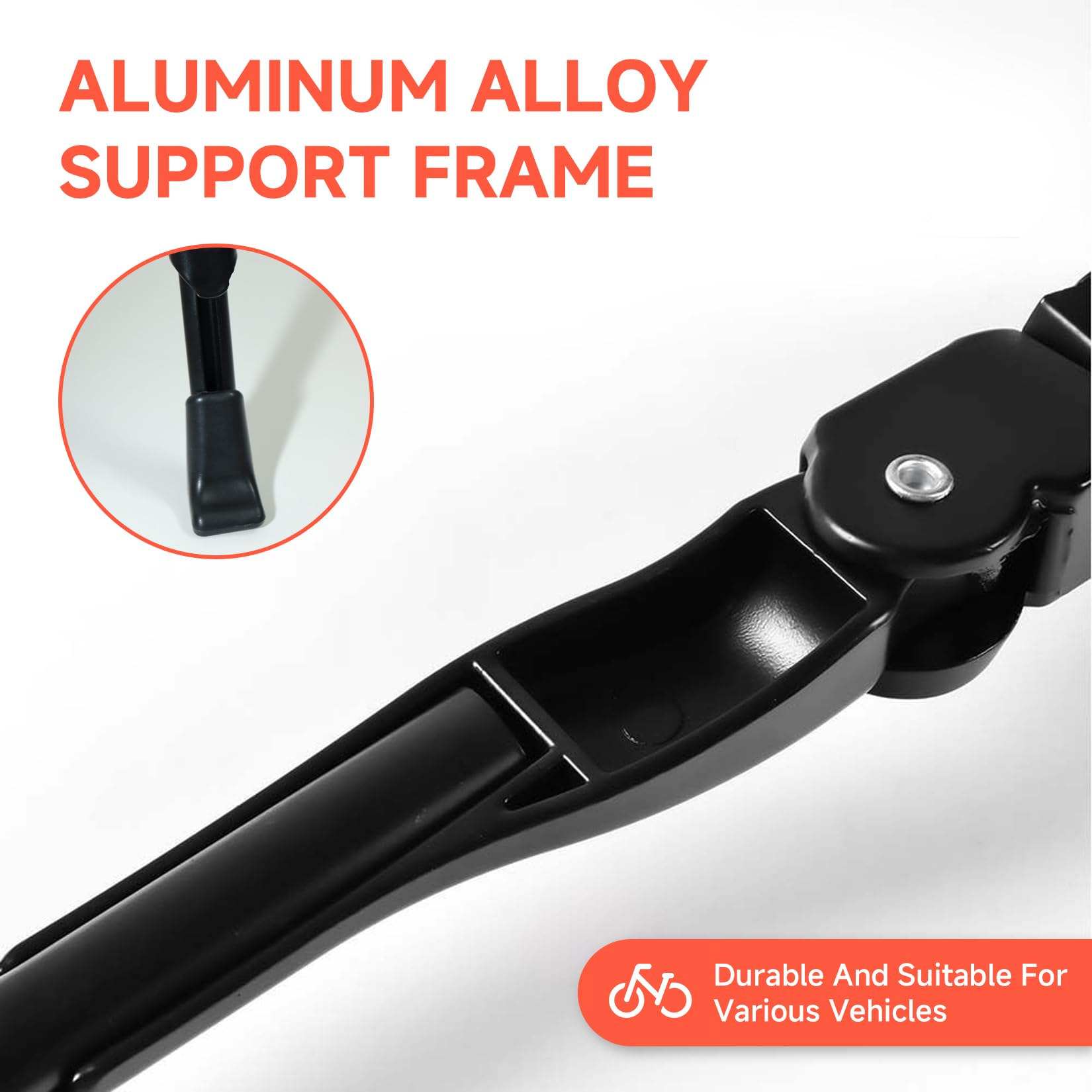 Soporte universal para bicicleta de 20 a 26 pulgadas, ajustable en altura, estable con pie de goma antideslizante para bicicleta de niños, bicicleta de montaña, bicicleta eléctrica