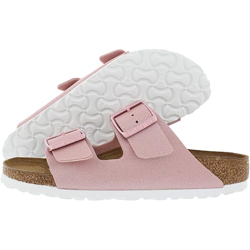 Birkenstock Arizona ICY Metallic Birko-Flor™ ICY Metallic Old Rose Birko-Flor™ 40 (US Women's 9-9.5) Narrow
