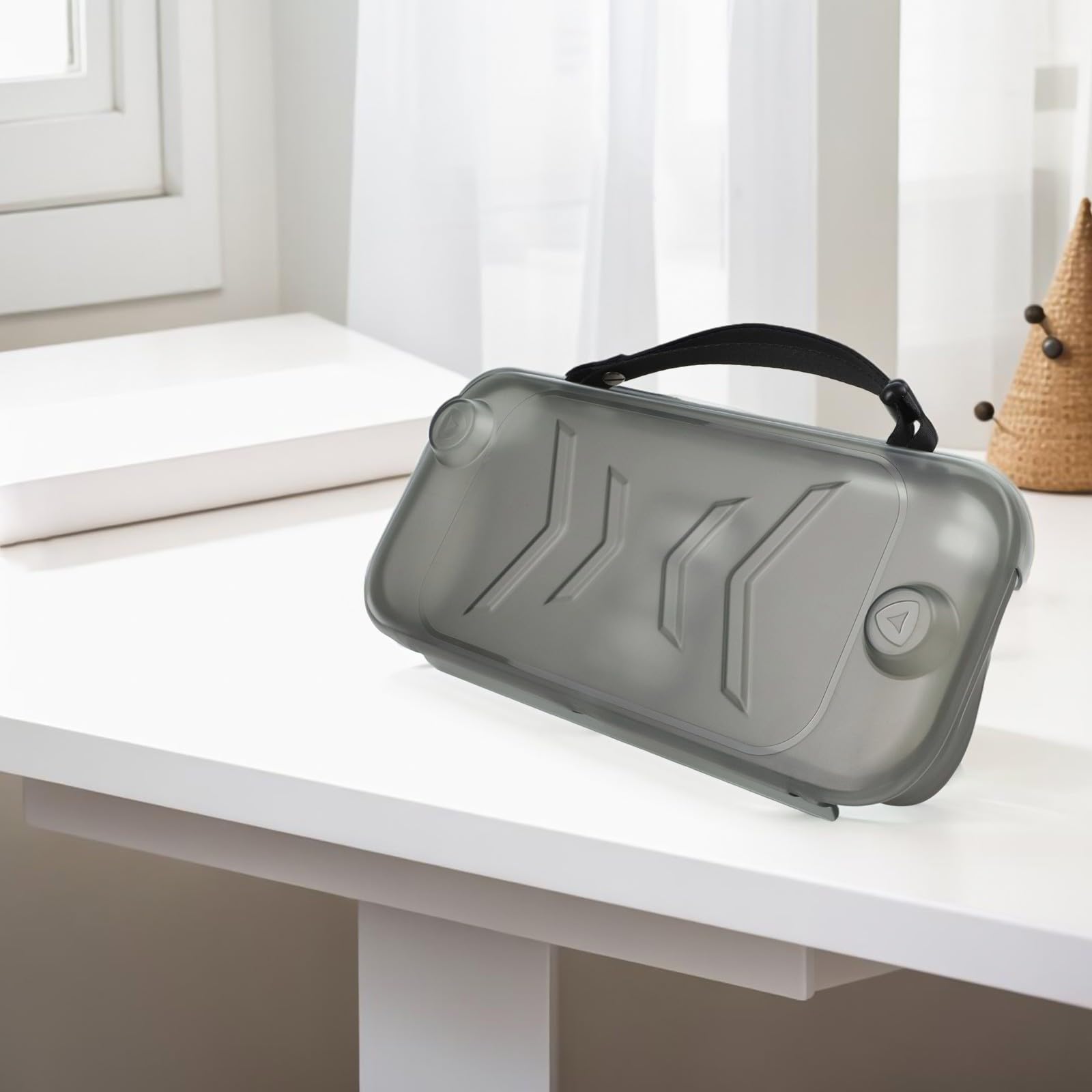 Custodia anteriore staccabile per Nintendo Switch 2 - ABS protettivo+per TPU Design con per viaggi di dimensioni compatte, nero