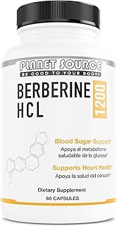 Berberine HCl 1200 Mg per Serving 60 Capsules