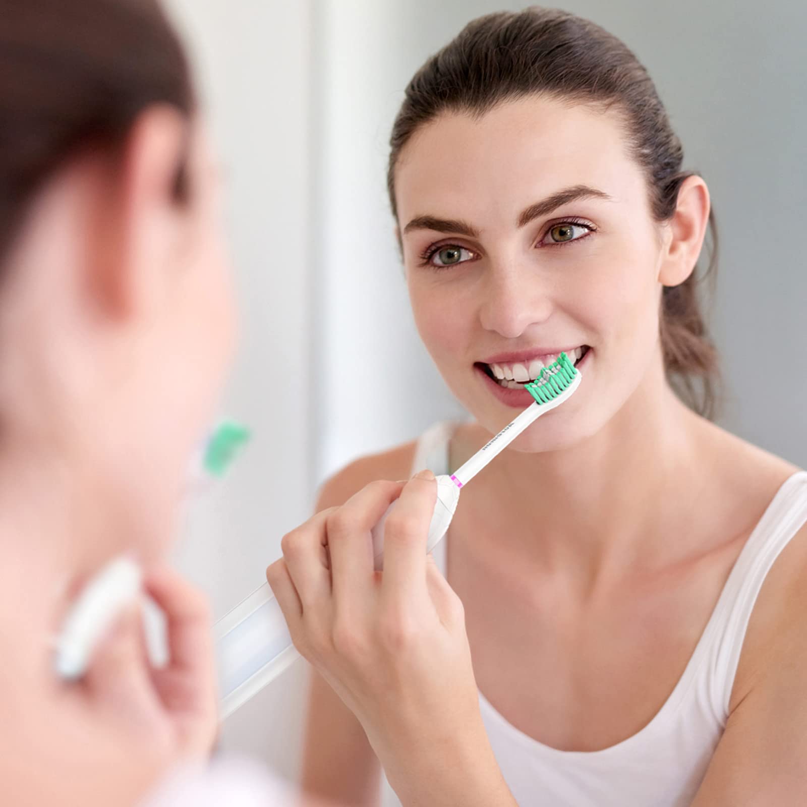 Aoremon Cabezales de repuesto compatibles con Philips Sonicare E-Series Essence Xtreme Elite Advance CleanCare cepillo de dientes eléctrico, 5 cabezales de recambio