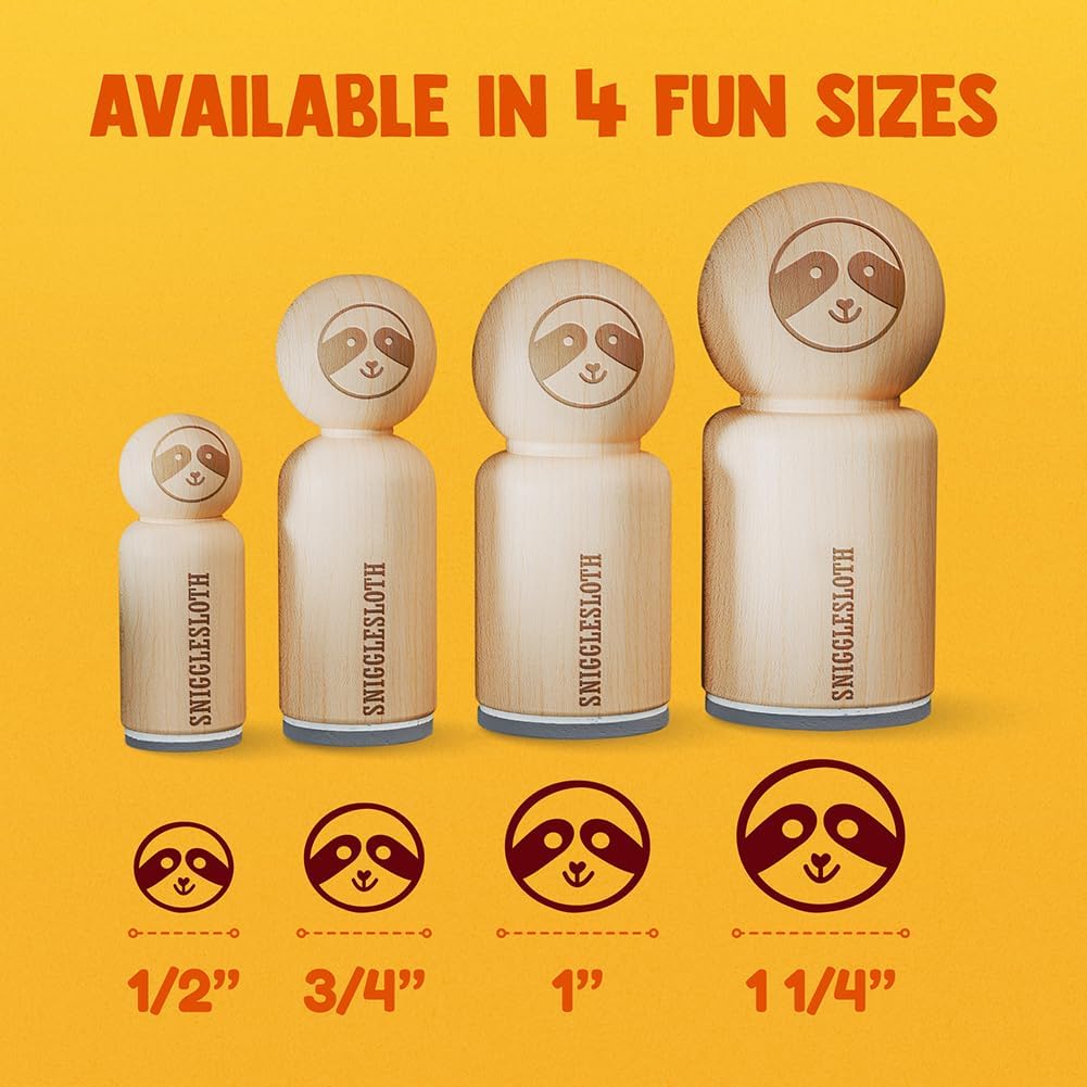 フクロウ スマート メガネ付き ラバースタンプ スタンプクラフト プランナー用 - 3/4インチ Sサイズ