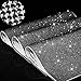 36000 Piezas de Pegatinas de Diamantes de Cristal Brillantes Decoración de Coche de DIY Autoadhesivas Brillantes de Joya para Decoración de Coche y Regalo, 9,4 x 7,9 Pulgadas (Negro)