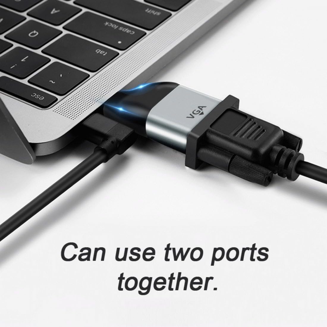 CY Câble adaptateur USB C vers DisplayPort ou HDMI ou VGA ou Mini-DP ou LAN, 4 K, 60 Hz - pour tablette, téléphone, ordinateur portable