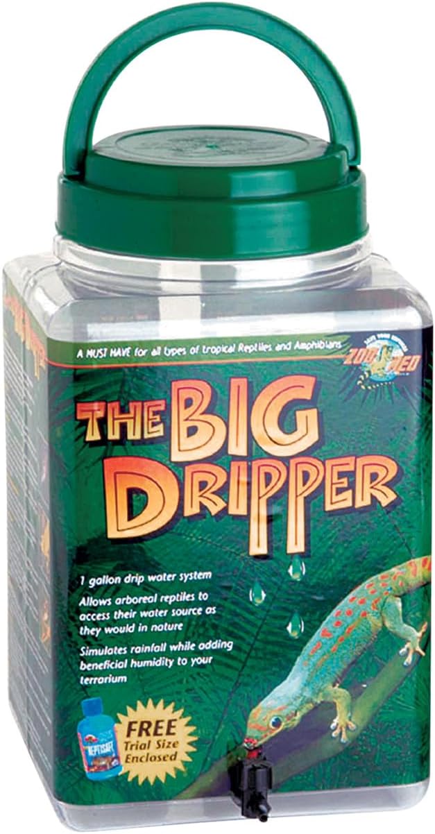 Zoo Med Dripper System The Big Dripper - 1 Gallon Drip Water System - Pack of 2
