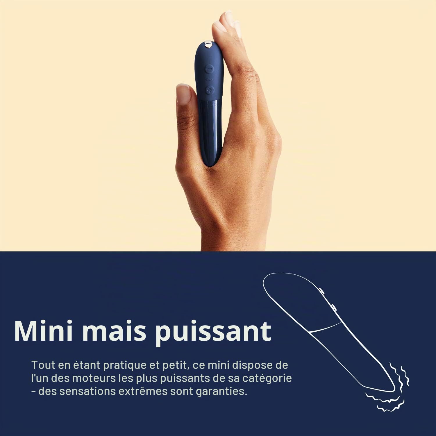 We-Vibe Tango X Mini vibromasseur clitoris | Sextoy vibrant femme | Mini vibro clitoridien avec 8 modes de vibration | Étanche | Rechargeable | Sextoys d'adultes pour couple |
