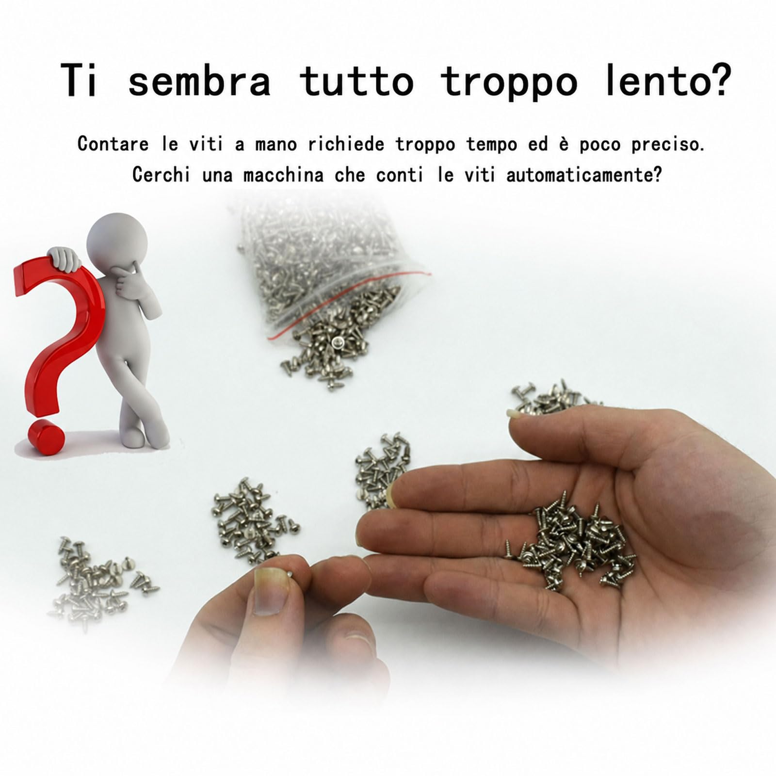 Macchina Contaviti Digitale, Contaviti Automatico, Contaviti Portatile Regolabile Da 1-5 Mm, Impostabile 0-9999, Per Testa Tonda, Testa Piatta, Viti Con Distanziali