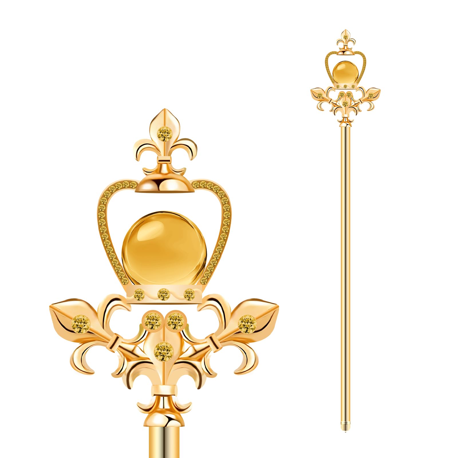 HAIQILIN Gold Queen Scepter Princess Wand