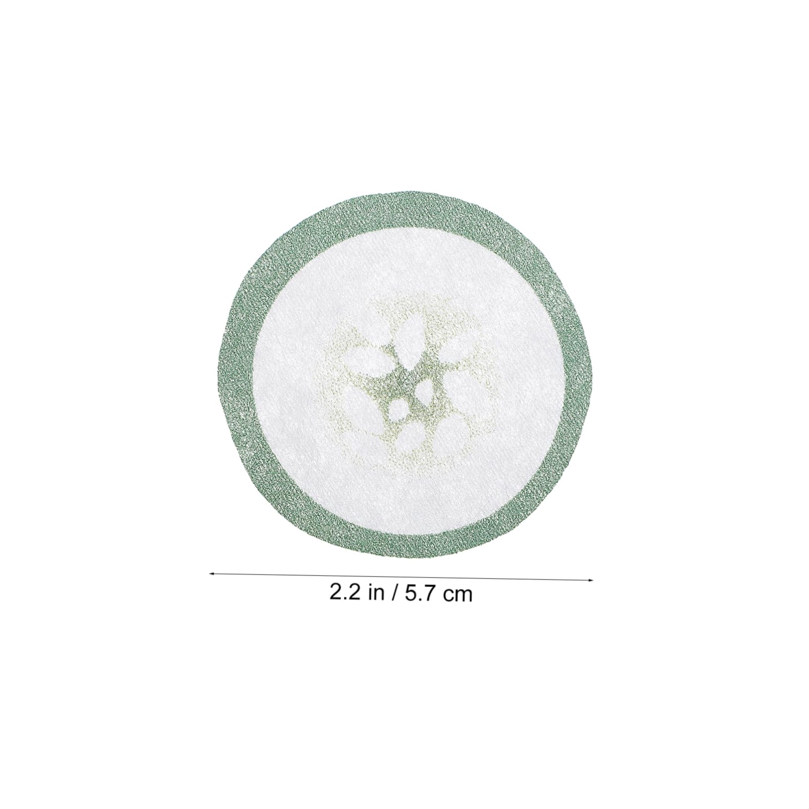 Healeved 100Pcs Nonwoven Printed Cucumber Pattern Eye Mask Paper Disposable Skin Care Eye Mask for Relaxation and Hydration for Home Travel and Salon Use