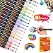 Produktbild Acrylstifte Marker Stifte,18 Farben Premium Wasserfest Paint Marker Set, Permanent Marker Metallic Stifte Set Schnelltrocknend für Steine Gästebuch Fotoalbum Hochzeit Scrapbook Schulsachen DIY