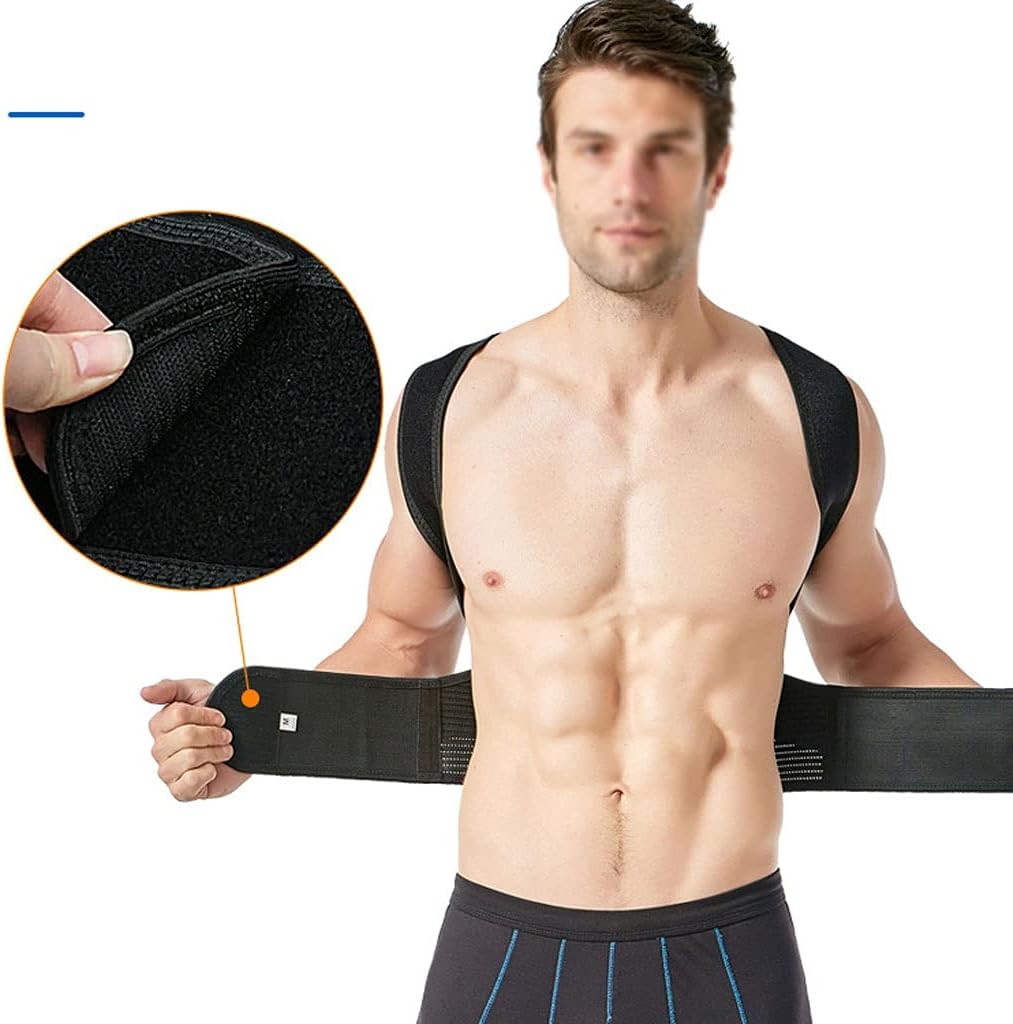 Full-Support Posture Corrector Back Brace for Men Women Relieves Upper Lower Back Pain Support for Neck Back Shoulder Improves Posture (Size : X-Large) (Xx) (Small)