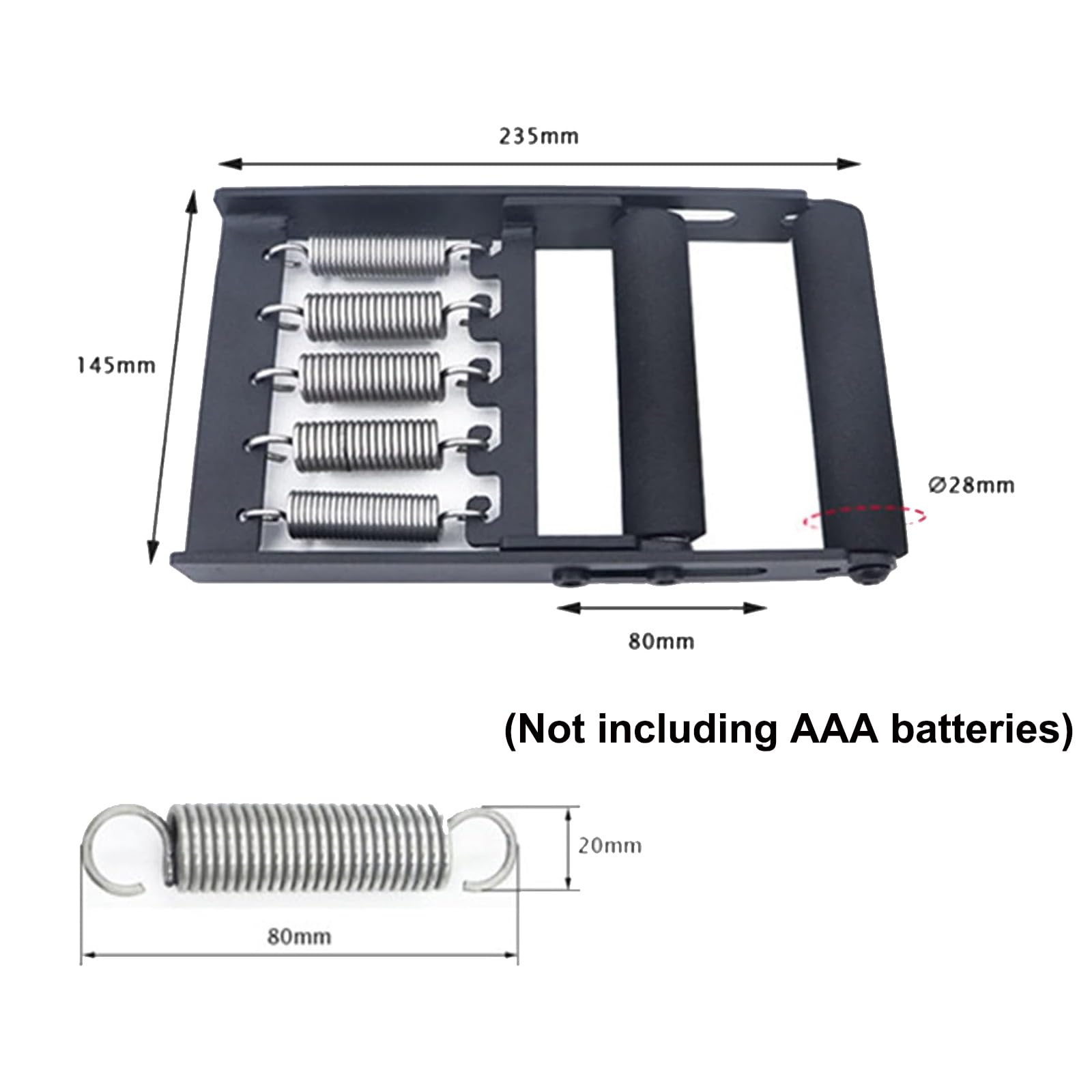 Entrenador y comprobador de fuerza de agarre con 5 resortes resistentes, dinamómetro electrónico de mano con rango de medición de 5 a 120 kg, para mejorar la fuerza de la mano