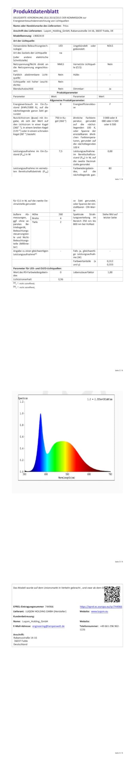Lucande LED Stehlampe dimmbar, einstellbare Lichtfarbe (3000-6000K) Standleuchte Leselampe-Stehlampe Wohnzimmer Arbeitszimmer Büro