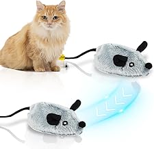 MplehDa Interactive Toys for Indoor Cats, Interactive Cat Toy, Automatic Cat Toy, Interactive Cat Toy, Realistic Mobile Mouse Toy
