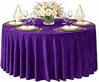 Vista 20 de AK TRADING CO. Lush Panne - Mantel rectangular de terciopelo, 60 x 102 pulgadas, color ciruela
