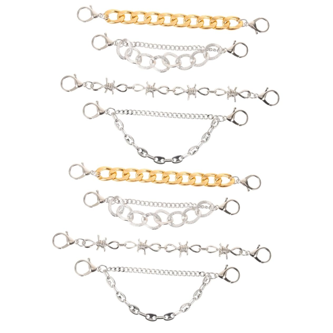 8pezzi Catena Per Scarpe Metallo Con Charms Decorativi Per Uomo e Donna Accessori Per Scarpe Con Design Chic e Facile Installazione Adatti Sandali